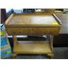 Image 1 : SINGLE DRAWER CLAWFOOT SMALL OCCASIONAL TABLE