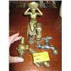 Image 1 : 3 SPIGOTS, 2 SPRAYERS & BRASS FIGURINE