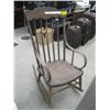 Image 1 : SALEM ROCKING CHAIR WITH BENTWOOD ARMS, OAK & ASH