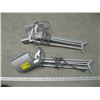 Image 1 : 2 FLUORESCENT DESK LAMPS, NO BASES