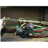 Image 2 : OXY ACETYLENE CUTTING TORCH SET WITH GUAGES, HOSE & TORCH END