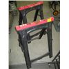 Image 1 : 2 PLASTIC FOLDING SAWHORSES