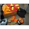 Image 2 : BAG & BOX OF MISC. FLUORESCENT WEAR, ETC.