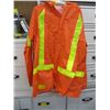 Image 1 : ORANGE FLUORESCENT RAIN JACKET SIZE L