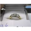 Image 2 : LADIES 14KT GOLD & DIAMOND RING, SZ 6