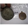 Image 2 : 2 PENDANT COINS