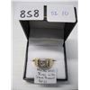 Image 2 : MEN'S 10K RING W/1 SMALL DIAMOND, 3.7GR SZ 10