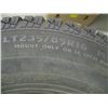 Image 2 : SET OF LT2358516 MUD & SNOW TIRES ON 6 BOLT RIMS