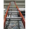 Image 1 : ALUMINUM & FIBREGLASS EXTENSION LADDER, 24'