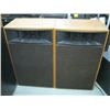 Image 1 : LG. SET OF REALISTIC WOOD CASED SPEAKERS