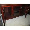 Image 2 : WOOD WITH GLASS DOORED LOW TV STAND