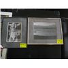 Image 1 : 2 FRAMED PICTURES, VILLAGE PEOPLE & LAKE SCENE