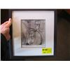 Image 1 : SMALL FRAMED NUMBERED PRINT BY DOGAN, METAL GROWLER