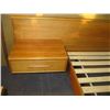 Image 2 : TEAK QUEEN SIZE BEDRAME WITH MOUNTED NIGHTSTANDS