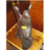 Image 1 : WOODEN CARVED ANGEL FIGURINE, PLAQUE ON BACK