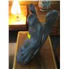 Image 2 : WOODEN CARVED ANGEL FIGURINE, PLAQUE ON BACK