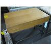 Image 1 : METAL & WOOD SMALL BENCH OR TABLE