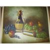 Image 2 : STILL LIFE PAINTING OF THE WINE & GRAPES BY WINNIE WONG