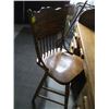 Image 3 : OAK DOUBLE PEDESTAL ROLLTOP DESK WITH MATCHING CHAIR