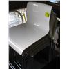 Image 2 : SET OF 5 WHITE STACKING STOOLS