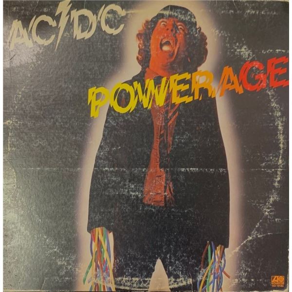Signed AC/DC Powerage Album Cover