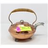 Image 1 : ANTIQUE COPPER TEA POT