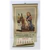 Image 1 : 1949 COW GIRL THEME CALENDAR
