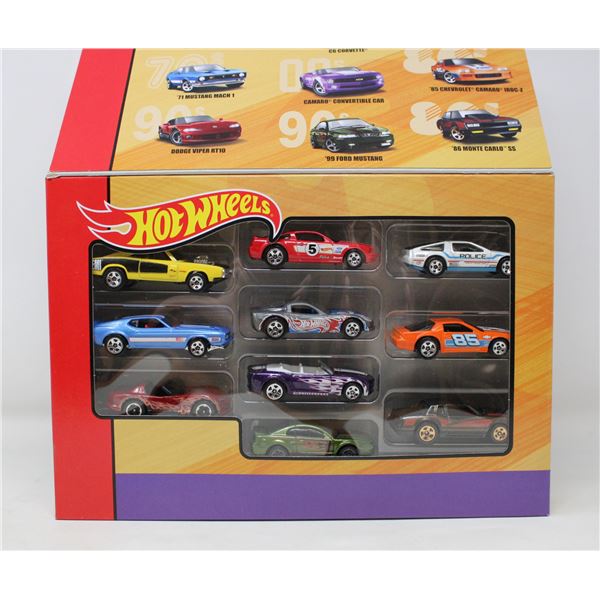 HOTWHEELS THROWBACK TEN CAR SET