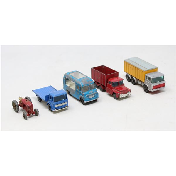 1960S MATCHBOX VEHICLE LOT TRUCKS