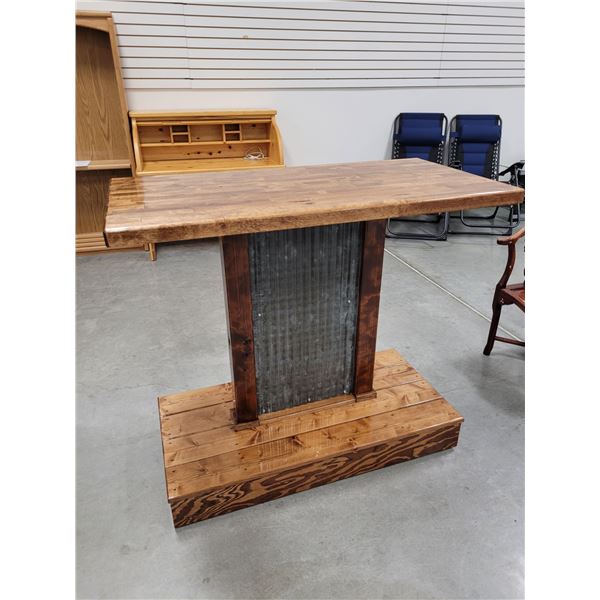 Custom made Buddy Bar, hickory top