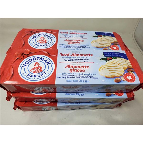 Voortman Bakery Iced Almonette Cookies (6 x 250g)