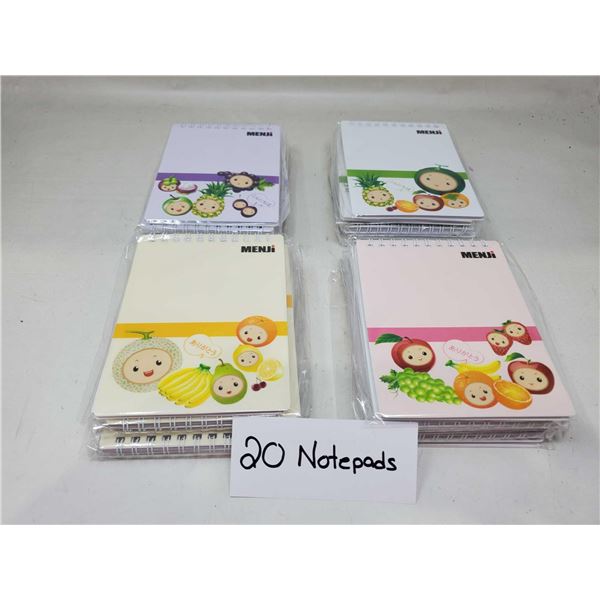 Menji 20 Assorted Notepads
