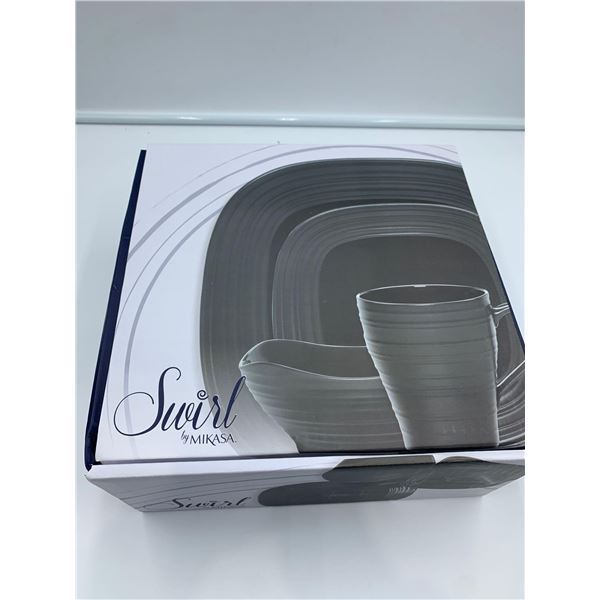 Swirl by Mikasa Graphite Place Setting