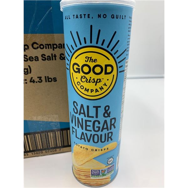 The Good Crisp Company Salt Vinegar Potato Crisps (8 x 160g)