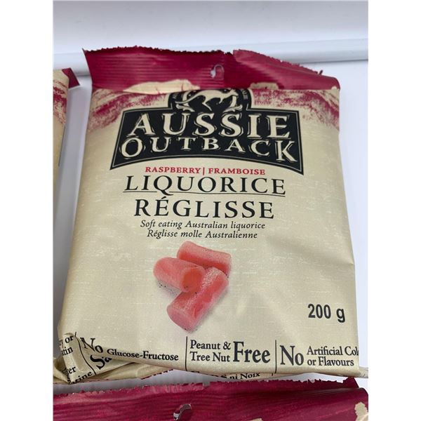 Aussie Outback Raspberry Liquorice (200g x 6)