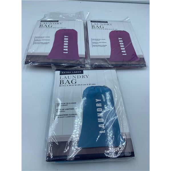 Extra Large Laundry Bags (3- 36in x 24in)
