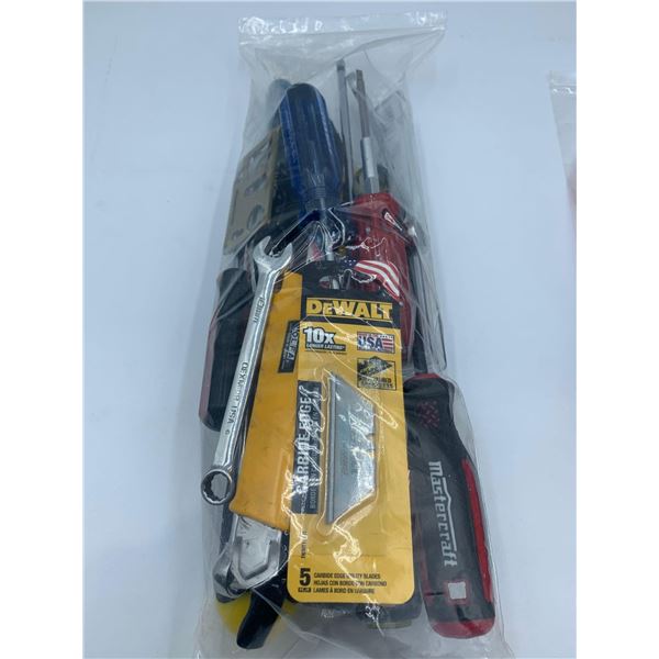 Lot of Assorted Tools (Screwdrivers, Wrenches and Carbide Edge Blades)