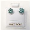 Image 3 : 10K White Gold Moissanites(1.5ct) Lady'S Hand Assembled Stud Earrings (~weight 0.68g), Made in Canad