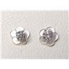 Image 1 : 14K White Gold Diamonds(0.22Ct,Si2-I2,F-G) Mother Of Pearl(0.7ct) With Removable Flower Jackets, Stu