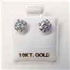 Image 4 : 10K White Gold Moissanites(1.52ct) Lady'S Cast Stud Earrings (~weight 0.72g), Made in Canada, Apprai