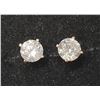 Image 2 : 14K White Gold Diamonds(0.8Ct,Si1-Si2,H-I) Stud Earrings (~weight 0.82g), Made in Canada, Appraised 