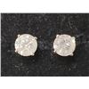 Image 2 : 14K White Gold Diamonds(0.78Ct,I1-I3,G-H) Unisex Cast Stud Earrings (~weight 0.67g), Made in Canada,