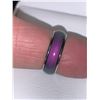Image 3 : Silver Color Changing Mood Ring high polished silver size 6.5