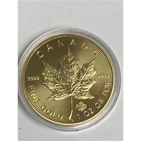 Canada 2015 .9999 1 oz Gold Maple Leaf $50.00 coin - COPY