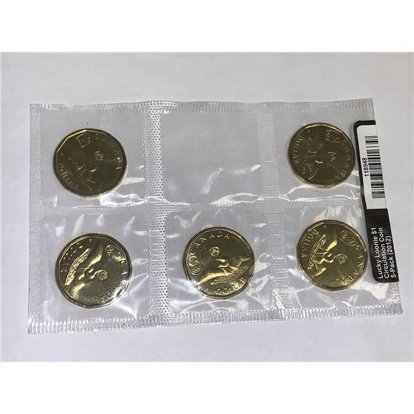 Canada Mint Issued - Lucky Loonie 5 Pack 2012 OLYMPIC Circulation Coin Set mint sealed
