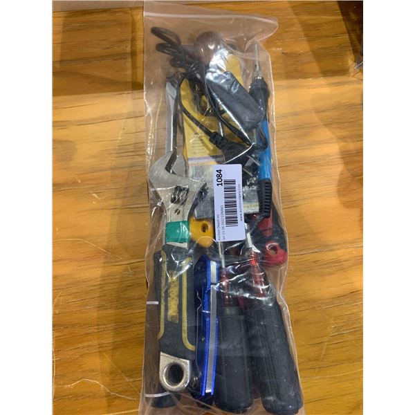 Large Bag full of exacto knives, screwdriver, tools, multi tools, etc