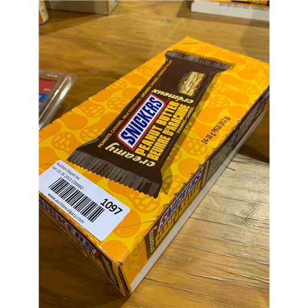 Snickers peanut butter creamy bars case lot of 24 x 38g