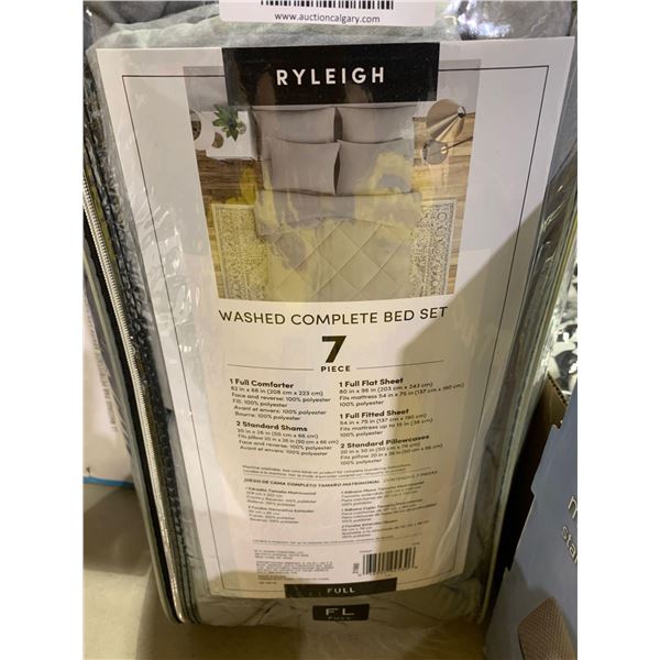 NEW Ryleigh Complete Bed in a bag set with comforter, sheets shams, cases