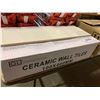 Image 1 : Case lot of ceramic wall tiles white 100mmx400mm