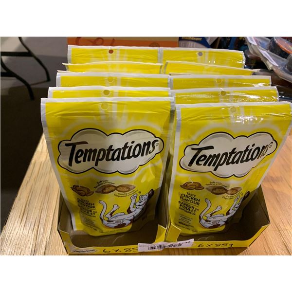 Temptations chicken cat treats lot of 12 x 85g